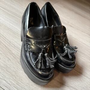 Mossimo Supply Co. Reagan Platform Chunky Tassel Loafers Size 9 Y2K 90s